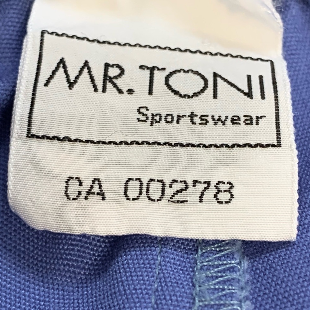 Vintage 80’s Mr. Toni Sportswear High Rise Pleated Shorts In Periwinkle Blue - Picture 10 of 14